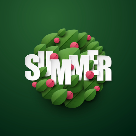 Summer background. Vector illustration.のイラスト素材