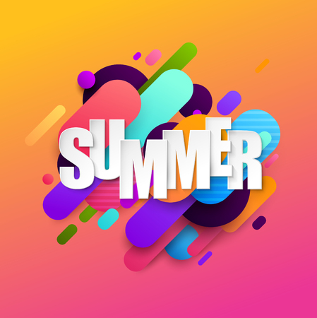 Summer background. Vector illustration.のイラスト素材