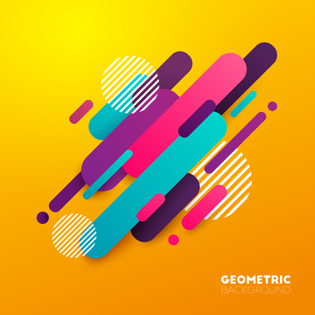 Abstract geometric background. Vector illustration.のイラスト素材