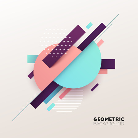 Abstract geometric background. Vector illustration.のイラスト素材