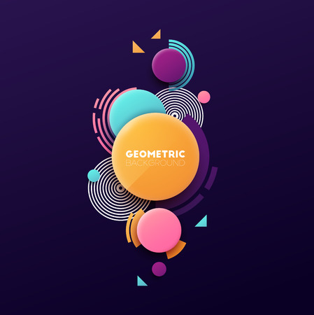 Abstract geometric background. Vector illustration.のイラスト素材