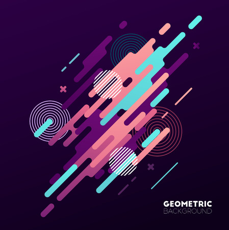 Abstract geometric background. Vector illustration.のイラスト素材