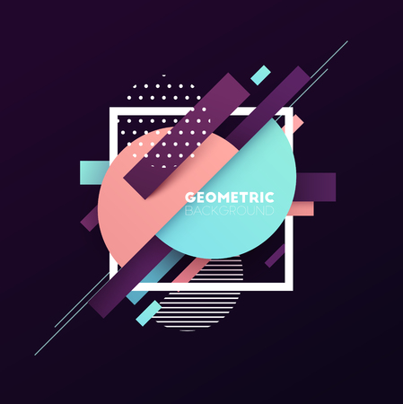 Abstract geometric background. Vector illustration.のイラスト素材