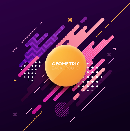 Abstract geometric background. Vector illustration.のイラスト素材