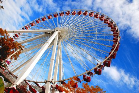 Navy Pier Wheelの写真素材