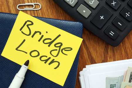 Writing note shows the text Bridge Loan