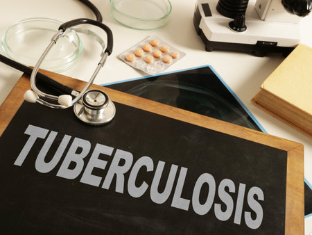 Text sign showing hand written words Tuberculosis