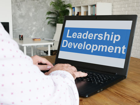 Leadership Development is shown on the conceptual business photo