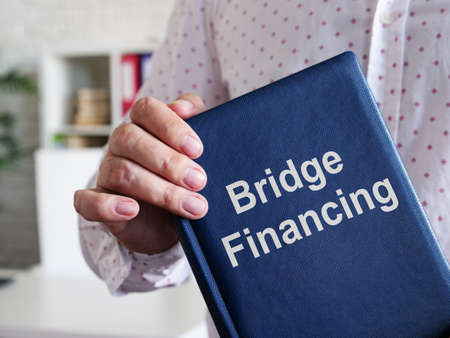 Bridge Financing is shown on the conceptual business photoの写真素材
