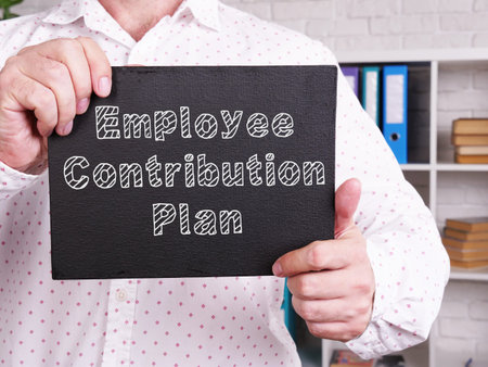 Employee Contribution Plan is shown on the conceptual business photo
