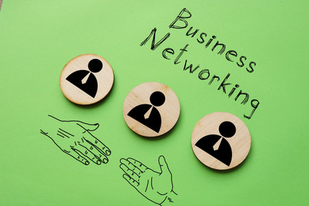 Business Networking is shown on the photo using the text