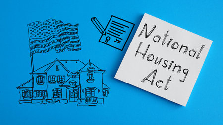 National Housing Act is shown using a textの写真素材