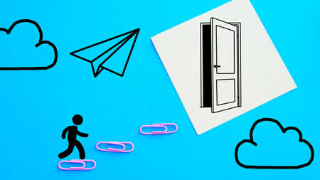 Personal development, personal and career growth, progress and the potential conceptsの写真素材