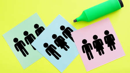 Workforce diversity, human resources. Multicultural international team, office colleagues, students people groupの写真素材