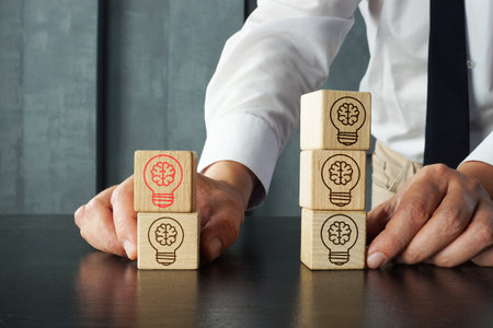 Talent management is shown using a text
