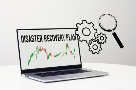 Disaster Recovery Plan DRP is shown using the textの写真素材
