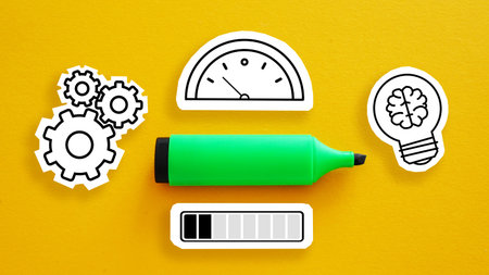 Mental Fatigue and Work burnout is shown using a pictures of success bar and brain ithe lamp