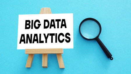 Big data analytics is shown using a text