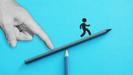 Career opportunity symbol. Job opportunity and career. Work life balance. Symbol of success,...
