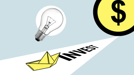 Investment opportunities and Invest Concept. Where to invest is shown using a text