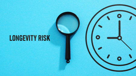 Longevity risk is shown using a text