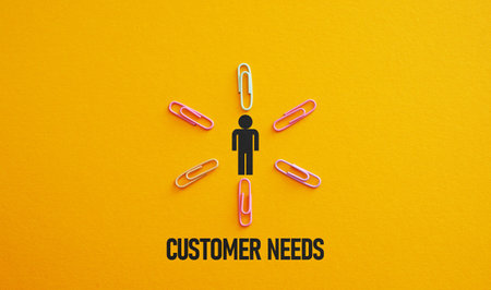 Customer needs concept is shown using a textの写真素材