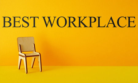 Best workplace is shown as employment concept.の写真素材