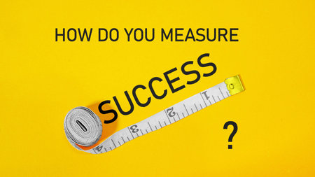 How do you measure success is shown using a text
