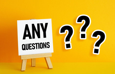 Any Questions as the business and educational conceptの写真素材