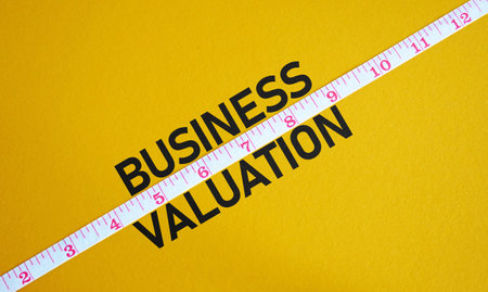 Business valuation is shown as financial conceptの写真素材