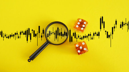 Focus and analysis currency exchange and global trade forex concept. Insider trading. Stock market...