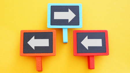 Different thinking is shown by arrow in opposite direction to others. Make your own rules or...