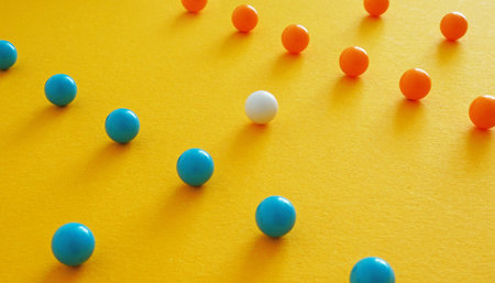 Mediator for Conflict resolution and mediation. Third party, intermediary. Solution problem. Settlement of disputesの写真素材