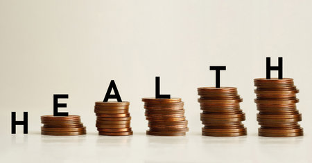 Investment in health and insurance fund concept. Medical insurance and financial health. HSA - Health savings accounの写真素材