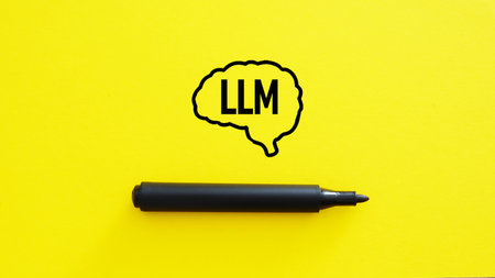 LLM large language model and custom AI solutions as Artificial intelligence driven automation technologyの写真素材