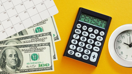 Pension concept. Save money for prepare in future and pension retirement plan