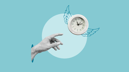 Concept of self warning to get job done on time in very tight deadline. Time is running out and...