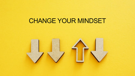 Change your mindset and Make it happen. Progress, creativity for business idea
