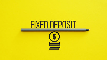 Fixed deposit is shown as financial concept