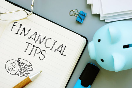 Financial tips and money management as business and financial concept