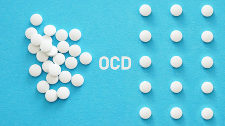 OCD - Obsessive-Compulsive Disorder as medical concept. Obsessive Compulsive Perfectionism and Arrange Anxietyの写真素材