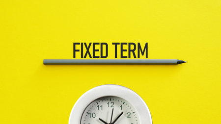 Fixed Term is shown as business conceptの写真素材