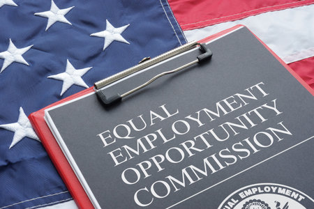 EEOC Equal Employment Opportunity Commission is shown using a textの写真素材