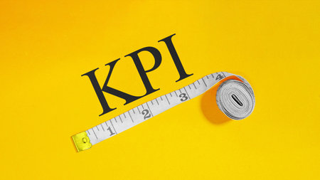 KPI - Key Performance Indicators are shown as business metrics of finance, operations, sales, marketing performanceの写真素材