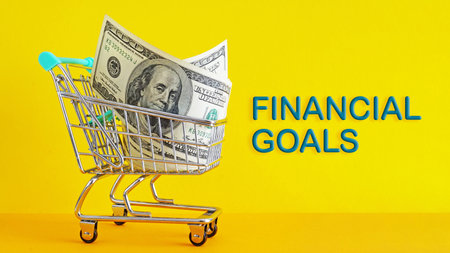 Financial Goals - Planning and setting goals objectives for business investmentの写真素材