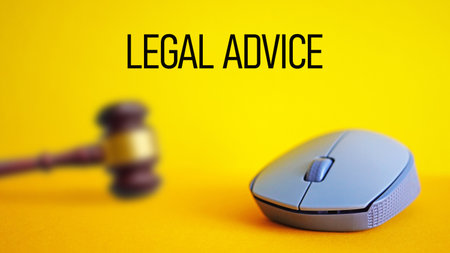 Legal Advice Online and Digital Law Consultation Service Concept.の写真素材