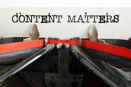Content matters. Content marketing and Data Blogging Media Publication Informationの写真素材