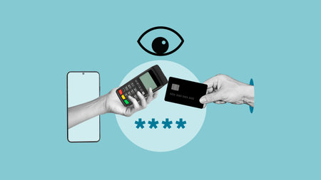 Payment Security and Privacy during Financial Transactions - POS Terminal Pin Code Entry with...