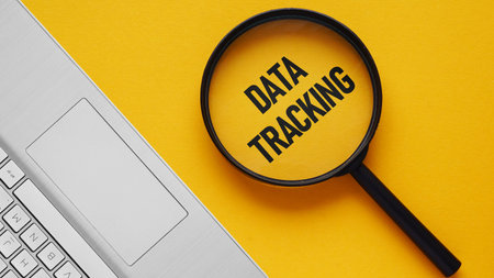 Data Tracking Concept, User Behavior Analytics, Digital Monitoring, Online Privacy and Surveillance,...