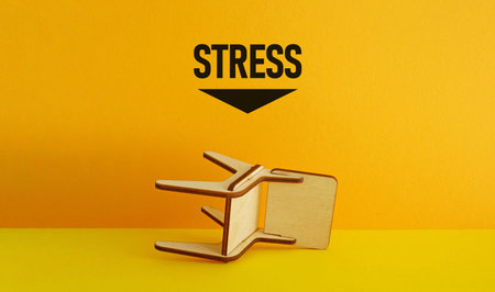 Workplace Stress Concept with Employee Burnout, Mental Health Challenges, Heavy Workload, Occupational Pressure, Emotional Exhaustion, Productivity Decline and Healthy Work Life Ba